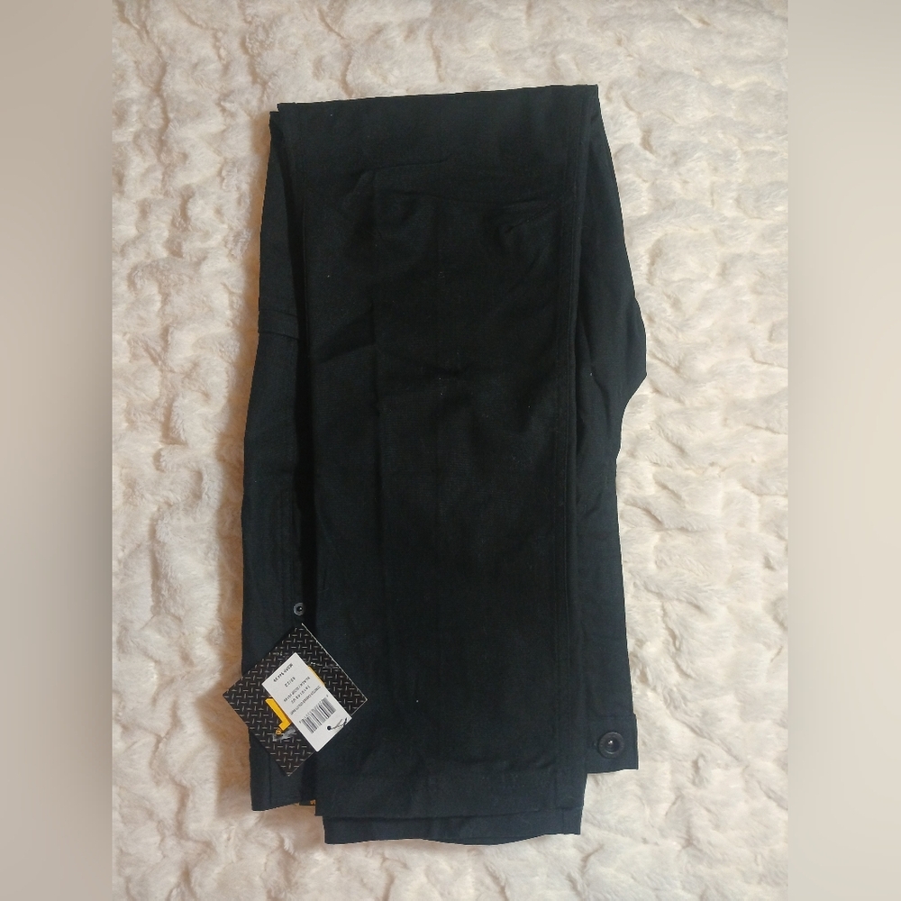 CAT Caterpillar Utility Pants Mens 40×32 Black Stretch Canvas Work Cargo NWT - Picture 6 of 13